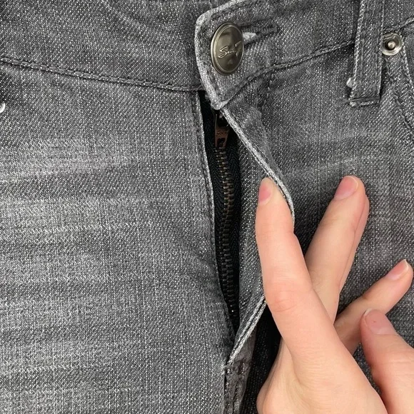 Seven7 Straight Gray Jeans - Picture 5 of 13